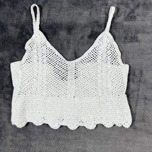 Chandelier crocheted crop top